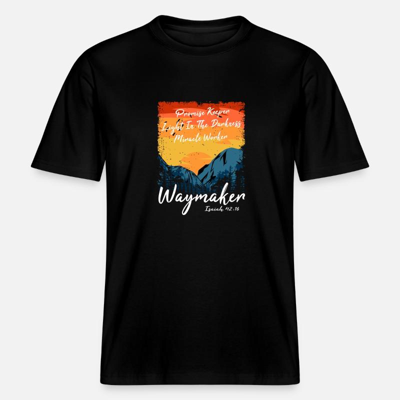 Wegweiser, Versprechenshüter, Wundertäter -  RELAXED FIT Unisex Organic T-Shirt - Schwarz