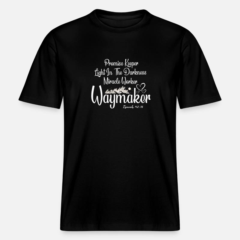 Wegweiser, Versprechenshüter, Wundertäter -  RELAXED FIT Unisex Organic T-Shirt - Schwarz