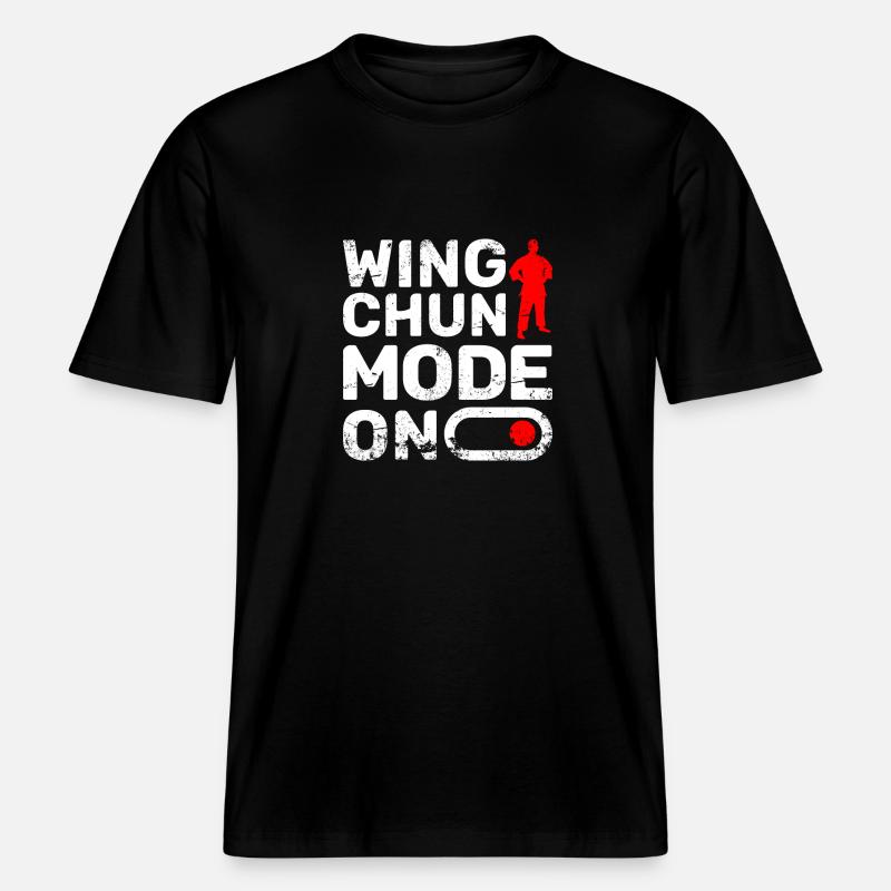 Mode Wing chun activé -  T-shirt unisexe RELAXED FIT en coton bio - noir