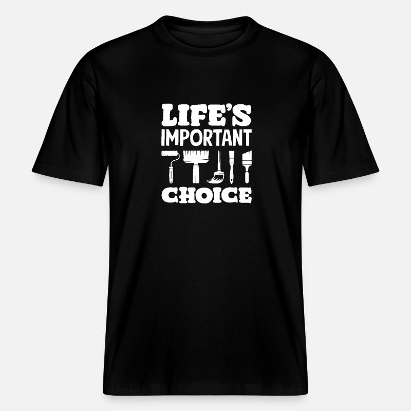 Vital Choice Painter Tools - T-shirt unisexe RELAXED FIT en coton bio - noir