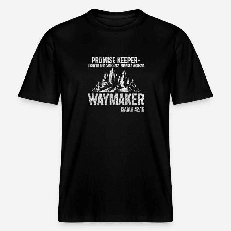Wegweiser, Versprechenshüter, Wundertäter -  RELAXED FIT Unisex Organic T-Shirt - Schwarz
