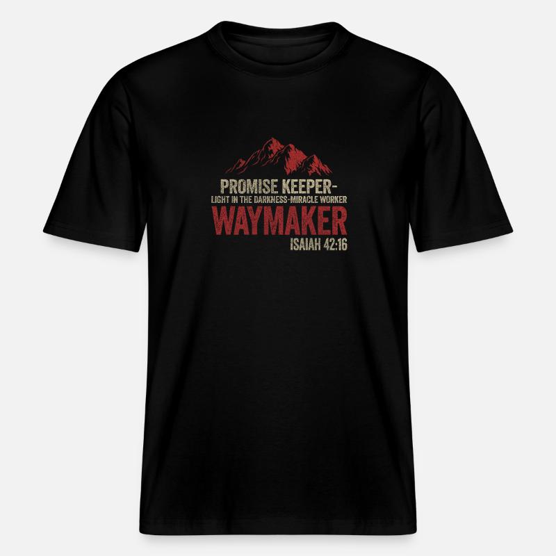 Wegweiser, Versprechenshüter, Wundertäter - RELAXED FIT Unisex Organic T-Shirt - Schwarz