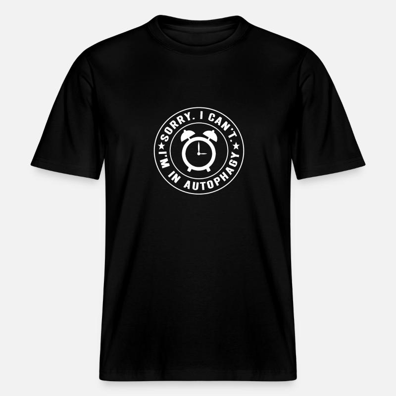 Intermittent fasting Intermittent fasting -  RELAXED FIT Unisex Organic T-Shirt - black