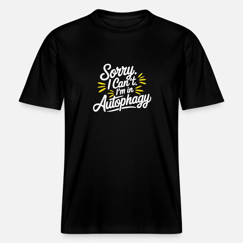 Intermittent fasting Intermittent fasting -  RELAXED FIT Unisex Organic T-Shirt - black