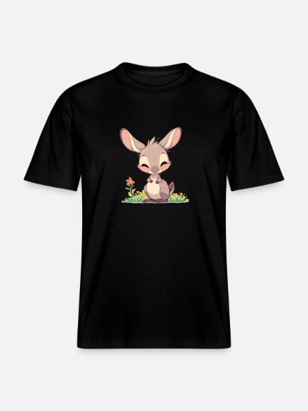 Kangaroos Kangaroo - RELAXED FIT Unisex Organic T-Shirt - black