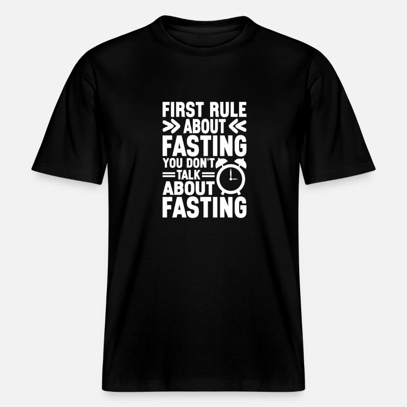 Intermittent fasting Intermittent fasting -  RELAXED FIT Unisex Organic T-Shirt - black