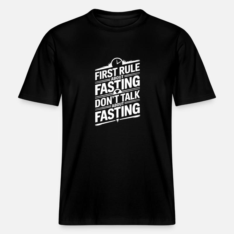Intermittent fasting Intermittent fasting -  RELAXED FIT Unisex Organic T-Shirt - black