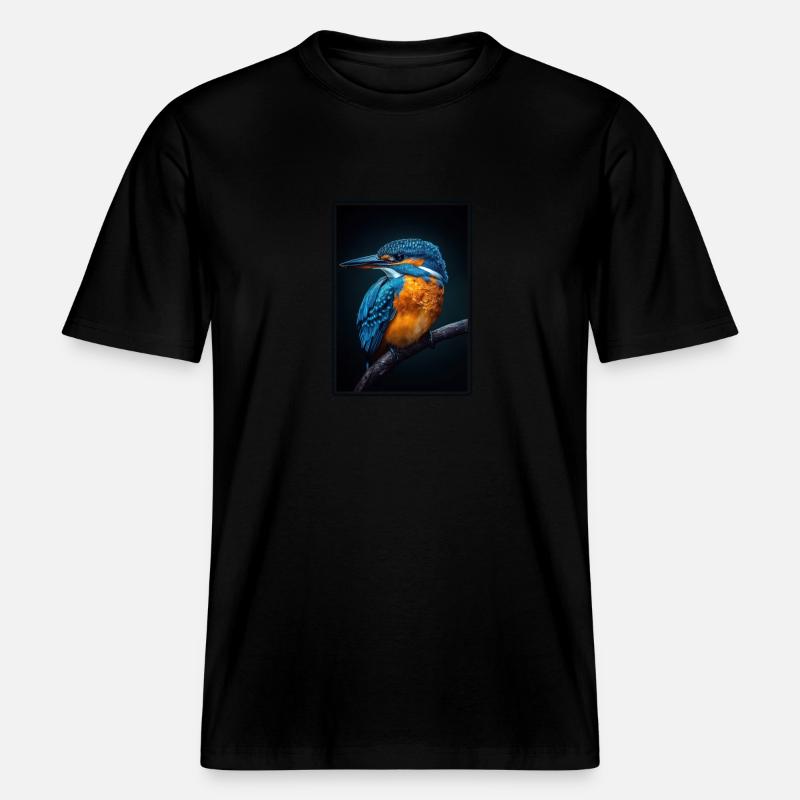Eisvögel Eisvogel - RELAXED FIT Unisex Organic T-Shirt - Schwarz