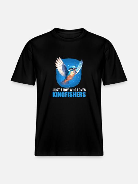 Eisvögel Eisvogel -  RELAXED FIT Unisex Organic T-Shirt - Schwarz