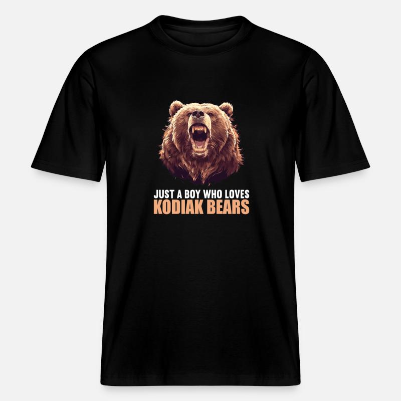 Kodiakbären Kodiakbär -  RELAXED FIT Unisex Organic T-Shirt - Schwarz