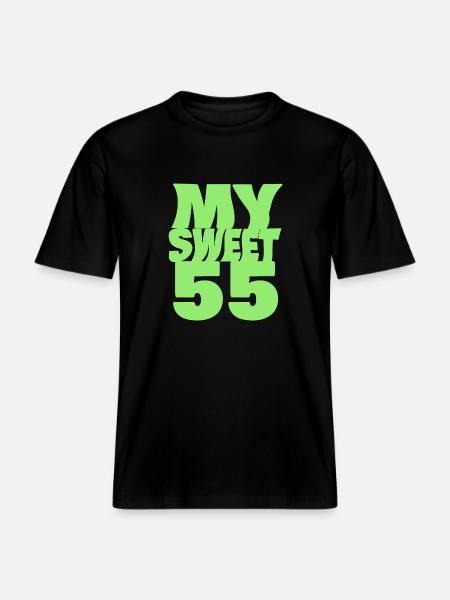 Süß 55 -  RELAXED FIT Unisex Organic T-Shirt - Schwarz