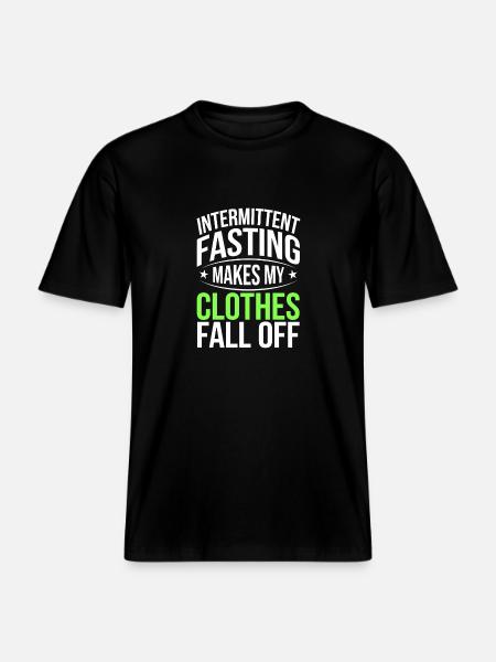 Intermittent fasting Intermittent fasting - RELAXED FIT Unisex Organic T-Shirt - black