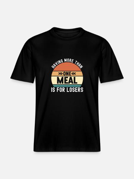 Intermittent fasting Intermittent fasting -  RELAXED FIT Unisex Organic T-Shirt - black