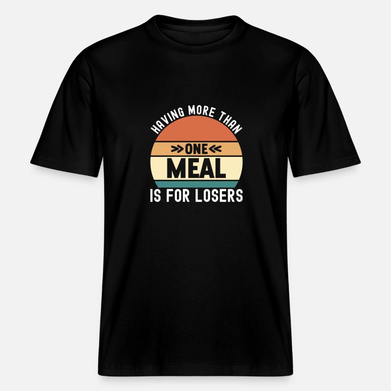 Intermittent fasting Intermittent fasting - RELAXED FIT Unisex Organic T-Shirt - black