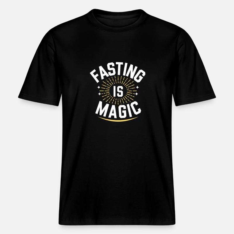 Intermittent fasting Intermittent fasting - RELAXED FIT Unisex Organic T-Shirt - black