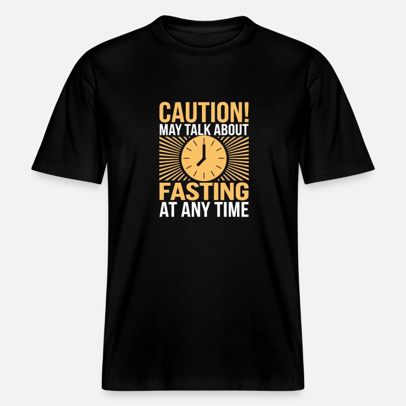 Intermittent fasting Intermittent fasting -  RELAXED FIT Unisex Organic T-Shirt - black