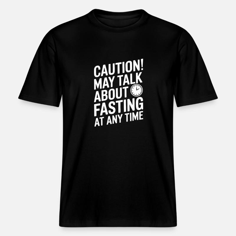 Intermittent fasting Intermittent fasting - RELAXED FIT Unisex Organic T-Shirt - black