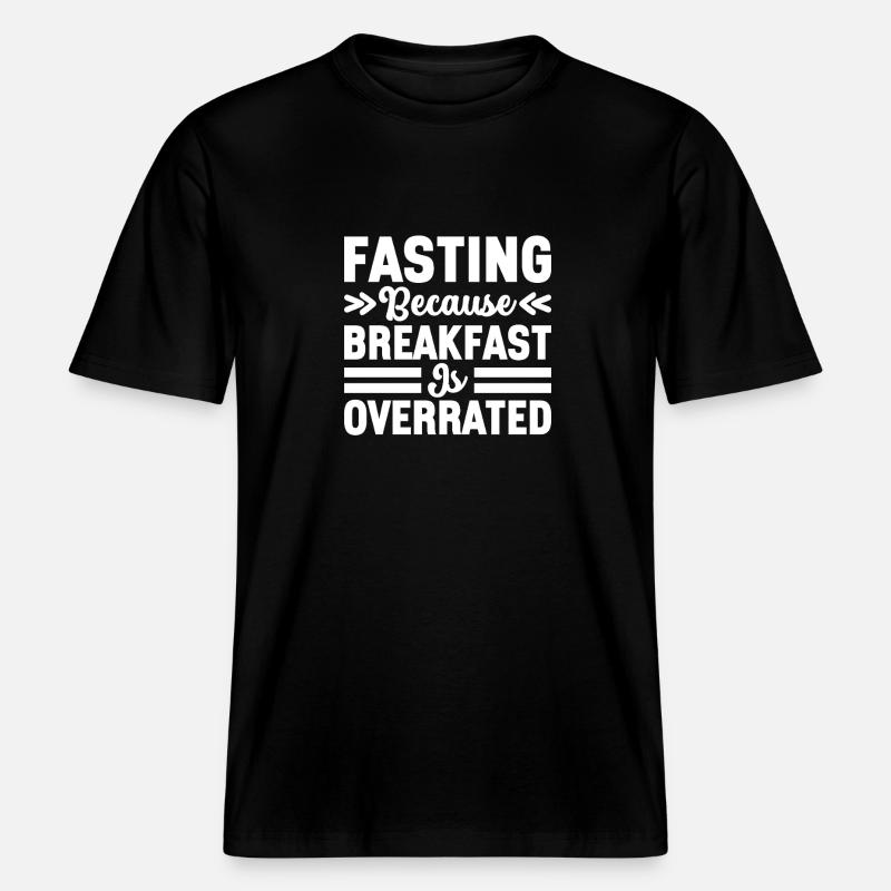 Intermittent fasting Intermittent fasting - RELAXED FIT Unisex Organic T-Shirt - black