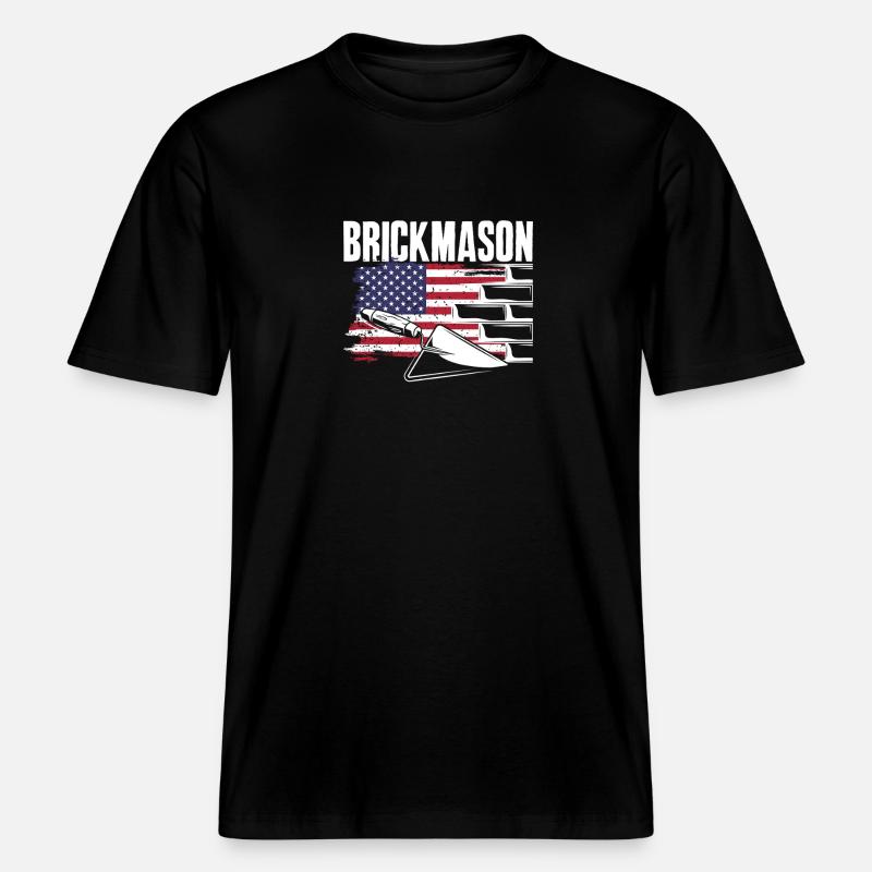 Bricklayer Bricklayer American Pride -  RELAXED FIT Unisex Organic T-Shirt - black