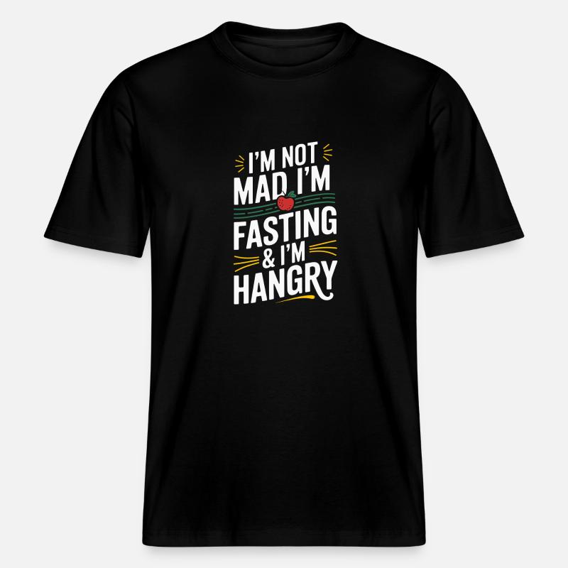 Intermittent fasting Intermittent fasting -  RELAXED FIT Unisex Organic T-Shirt - black