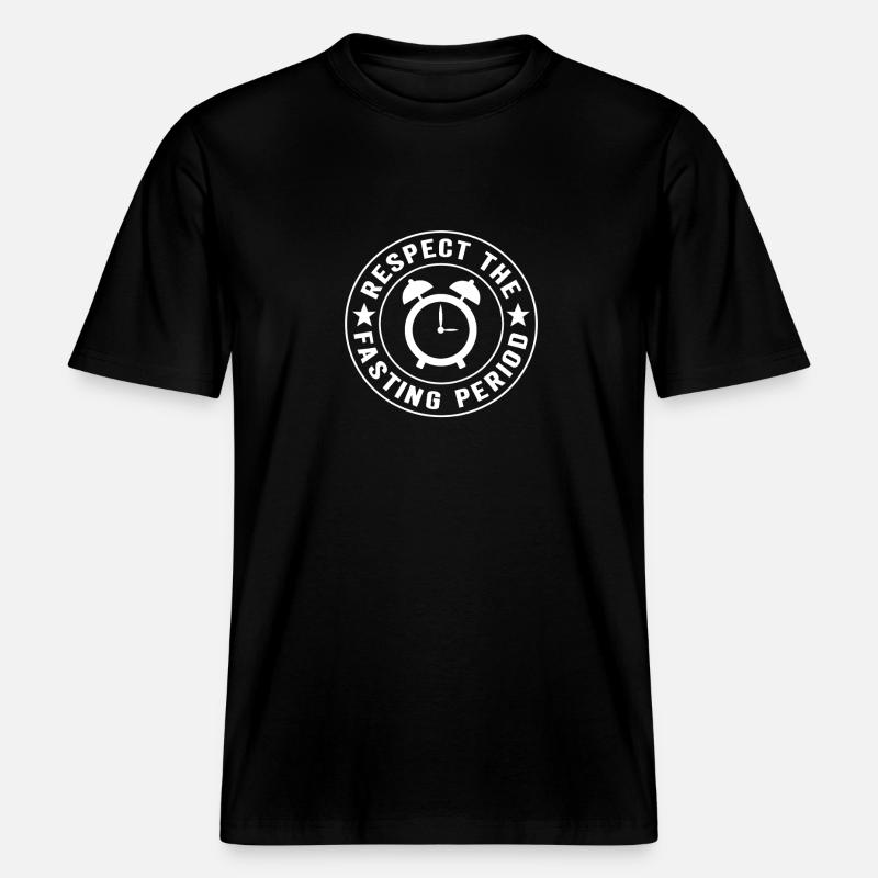Intervallfasten Intermittierendes Fasten -  RELAXED FIT Unisex Organic T-Shirt - Schwarz
