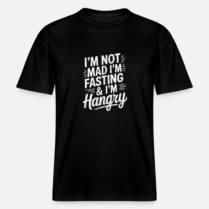 Intermittent fasting Intermittent fasting -  RELAXED FIT Unisex Organic T-Shirt - black