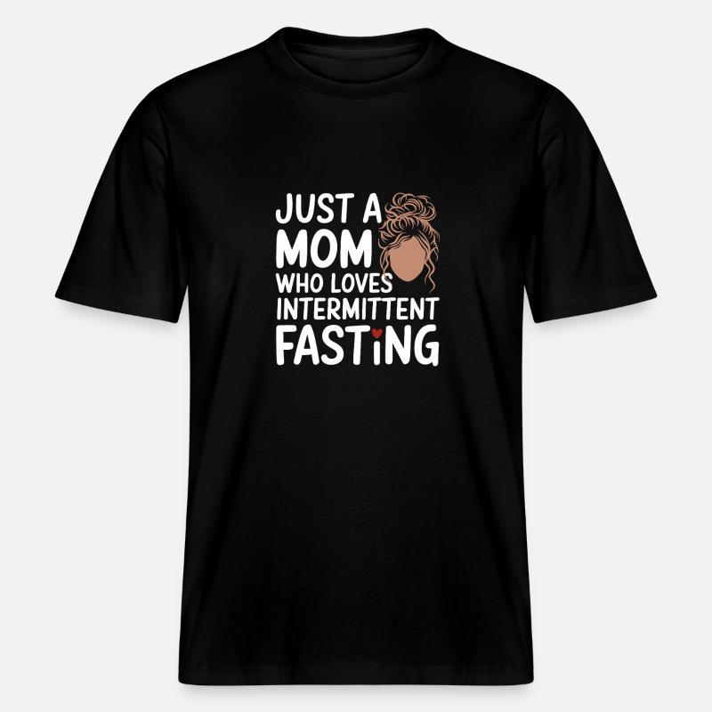 Intermittent fasting Intermittent fasting - RELAXED FIT Unisex Organic T-Shirt - black