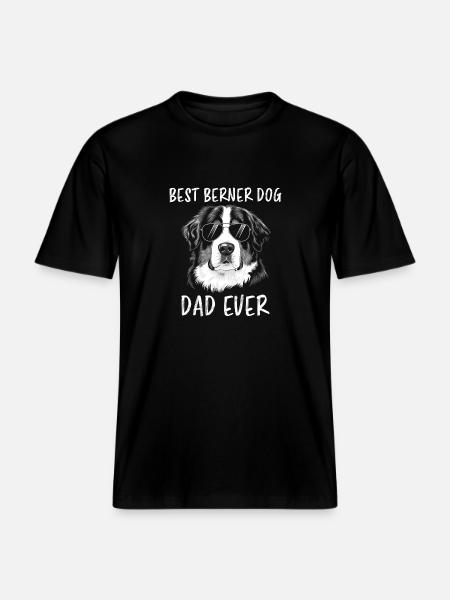 Bouvier bernois Dicton bouvier bernois - T-shirt unisexe RELAXED FIT en coton bio - noir