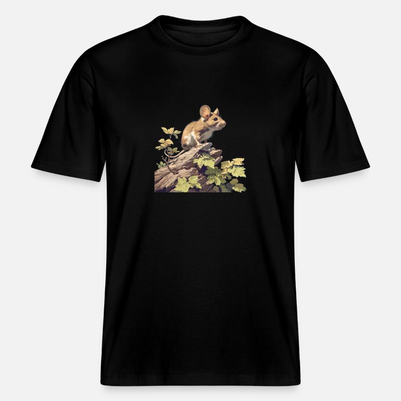 Mäuse Maus - RELAXED FIT Unisex Organic T-Shirt - Schwarz