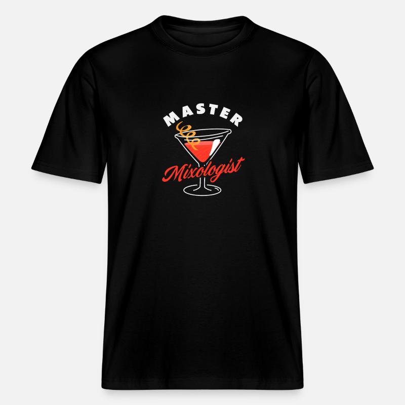 Master Mixologist Barkeeper Kunst -  RELAXED FIT Unisex Organic T-Shirt - Schwarz