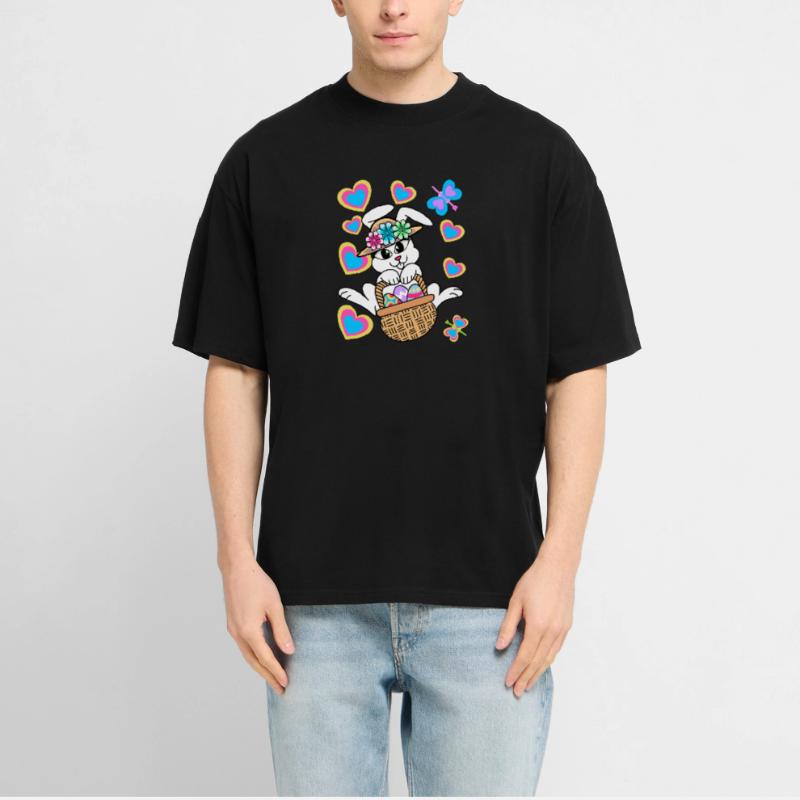 Easter Bunny Easter Bunny Eggs Easter Eggs Easter  RELAXED FIT Unisex Organic T-Shirt