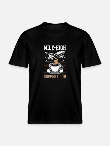 Stewardess Flugbegleiterin Flugzeugfahrt Luftfahrt - RELAXED FIT Unisex Organic T-Shirt - Schwarz