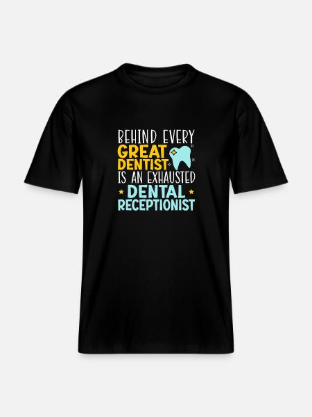 Klinikassistent Job Tandpleje Klinikassistent -  Økologisk unisex T-shirt RELAXED FIT - sort