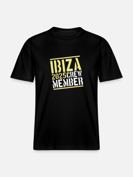 Ibiza 2025 Crew - RELAXED FIT Unisex Organic T-Shirt - black