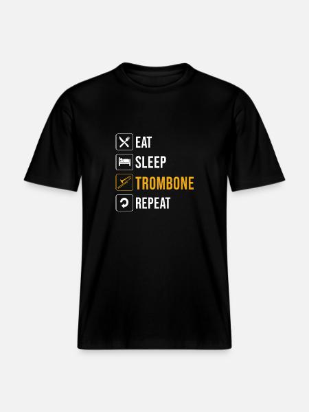Posaune - RELAXED FIT Unisex Organic T-Shirt - Schwarz
