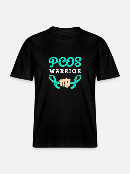 Pcos Awareness -  RELAXED FIT Unisex Organic T-Shirt - black