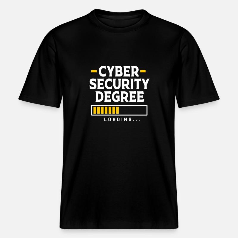Cybersecurity Cyber Programmer Hacker -  RELAXED FIT Unisex Organic T-Shirt - black