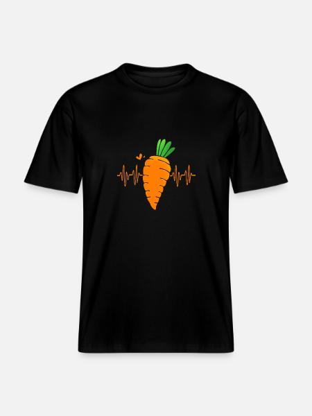 Carrot Vegetables -  RELAXED FIT Unisex Organic T-Shirt - black