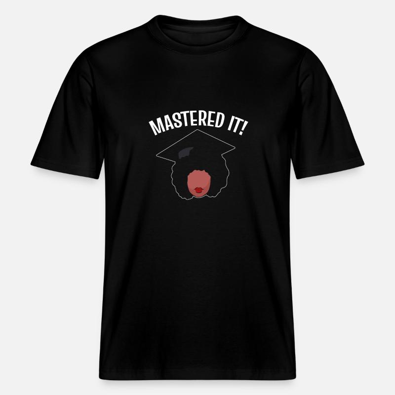 Master Studium Abschlussfeier -  RELAXED FIT Unisex Organic T-Shirt - Schwarz