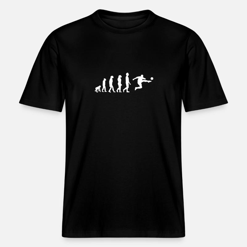 Evolution Fußball Geschenkidee -  RELAXED FIT Unisex Organic T-Shirt - Schwarz