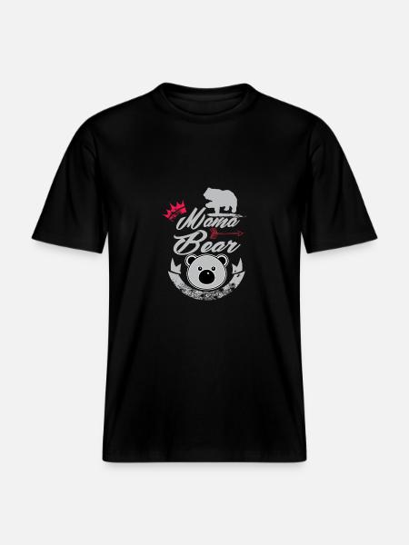 Mama Bear -  T-shirt unisexe RELAXED FIT en coton bio - noir