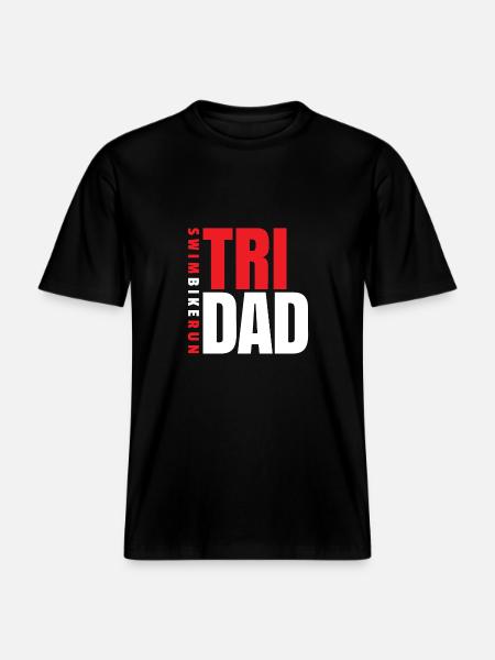 Triathlon - swimming cycling running gift - RELAXED FIT Unisex Organic T-Shirt - black