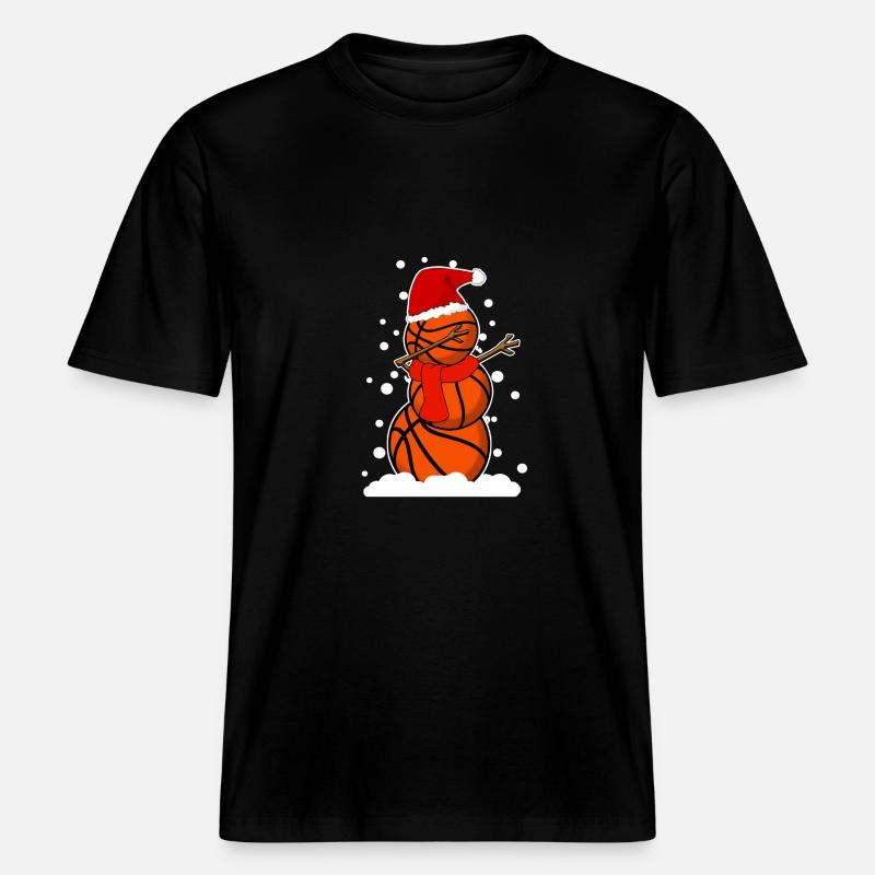 Dab Dabbing Basketball Weihnachtsgeschenk Idee -  RELAXED FIT Unisex Organic T-Shirt - Schwarz