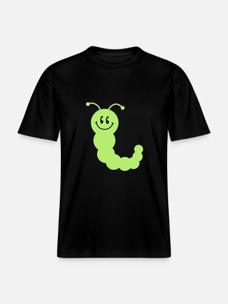 worm__c2 - RELAXED FIT Unisex Organic T-Shirt - black