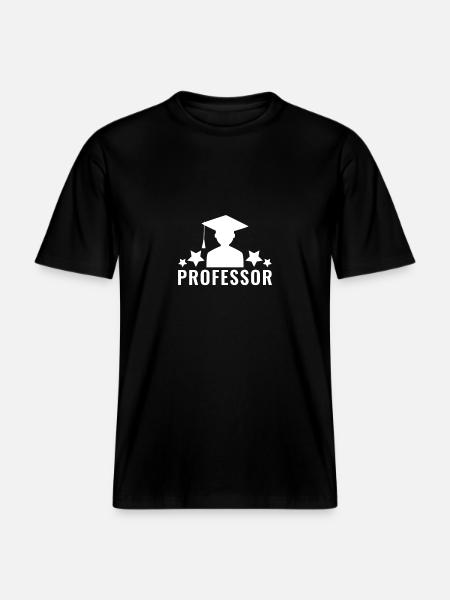 Professor - RELAXED FIT Unisex Organic T-Shirt - black