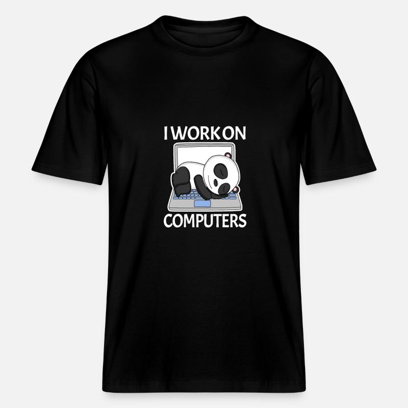 Computer Nerd Programmierer Herren Geschenk - RELAXED FIT Unisex Organic T-Shirt - Schwarz