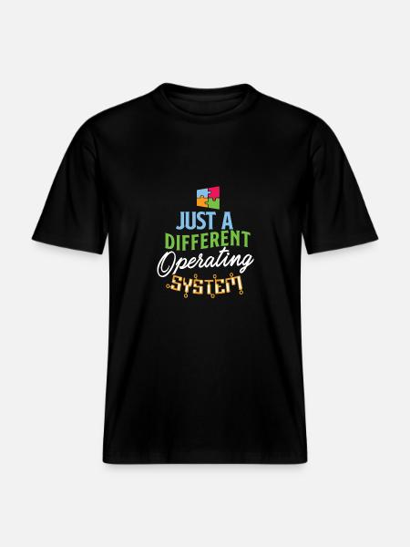 Autisme-Conscience Maladie de l’autisme -  T-shirt unisexe RELAXED FIT en coton bio - noir