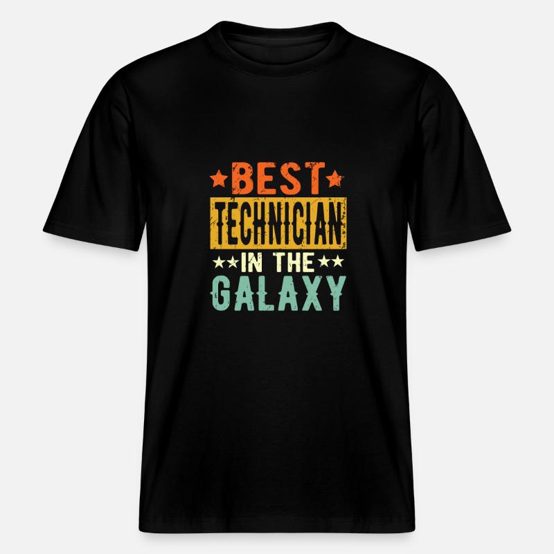 Best Techniker ever Techniker Geschenk -  RELAXED FIT Unisex Organic T-Shirt - Schwarz