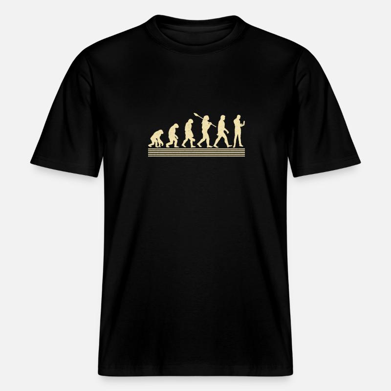 Evolution Des Computersystemanalytikers -  RELAXED FIT Unisex Organic T-Shirt - Schwarz