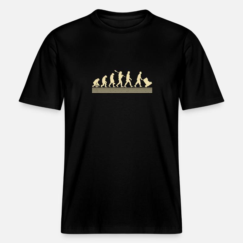 Logistiker-evolution -  RELAXED FIT Unisex Organic T-Shirt - Schwarz
